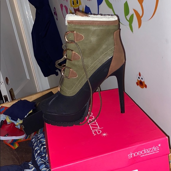 Shoe dazzle Booties, Jazelle black multi - Picture 2 of 3